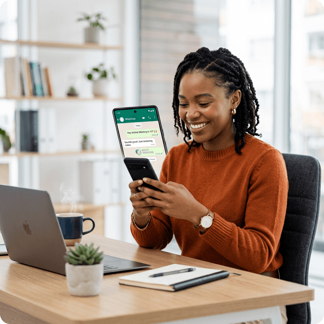 Customer conversations on WhatsApp
